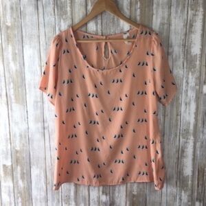 Francescas Pink Bird Blouse